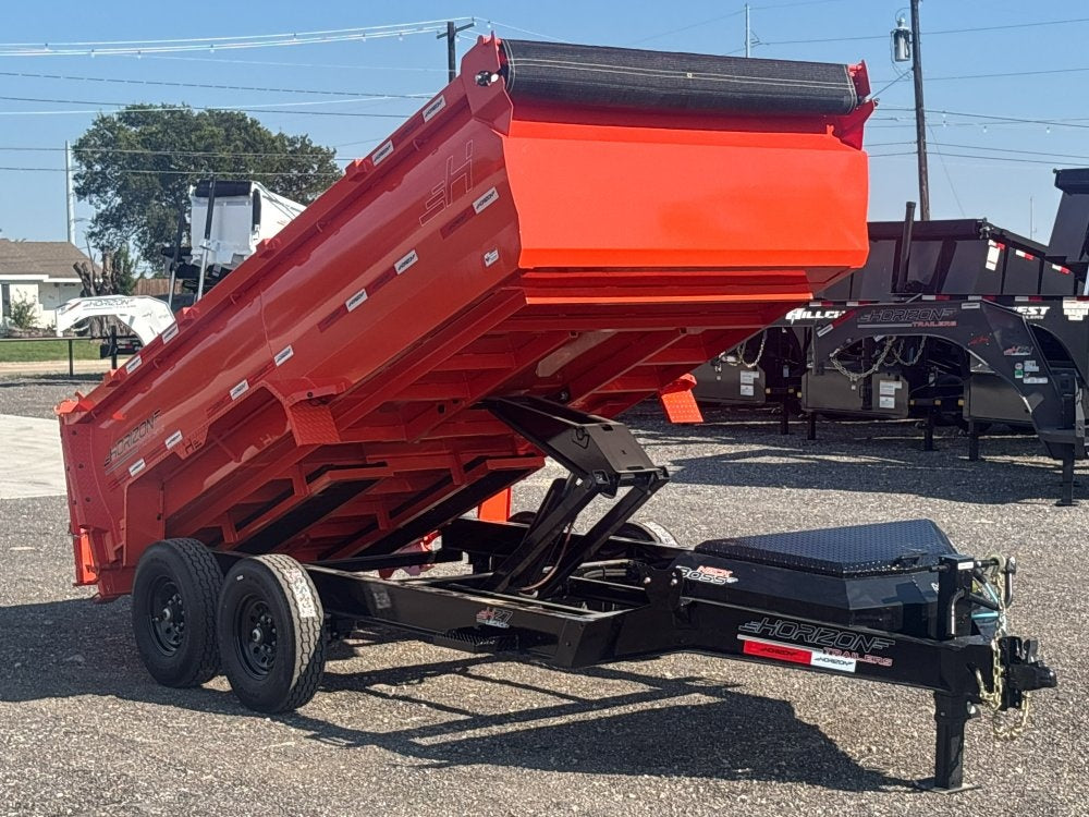 14' HZ7 Dump 36" Sides - 7K Axles - 620 Scissor - DT3 Professional - Stryker Dealership Group