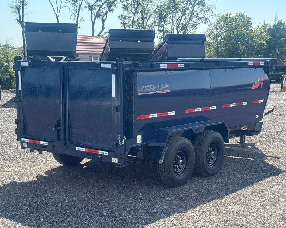 14' HZ7 Dump 48" Sides - 7K Axles - 620 Scissor - DT3 Professional - Stryker Dealership Group