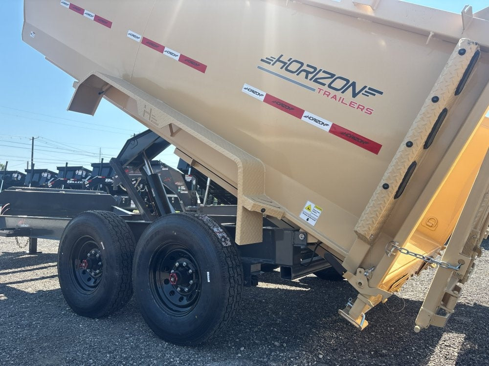 14' HZ7 Dump 48" Sides - 8K Axles - 620 Scissor - 14 ply Tires - 2 Speed Jack - DT3 Professional - Stryker Dealership Group
