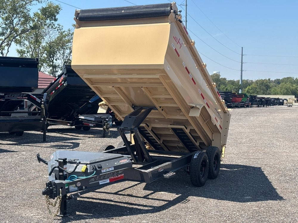 14' HZ7 Dump 48" Sides - 8K Axles - 620 Scissor - 14 ply Tires - 2 Speed Jack - DT3 Professional - Stryker Dealership Group