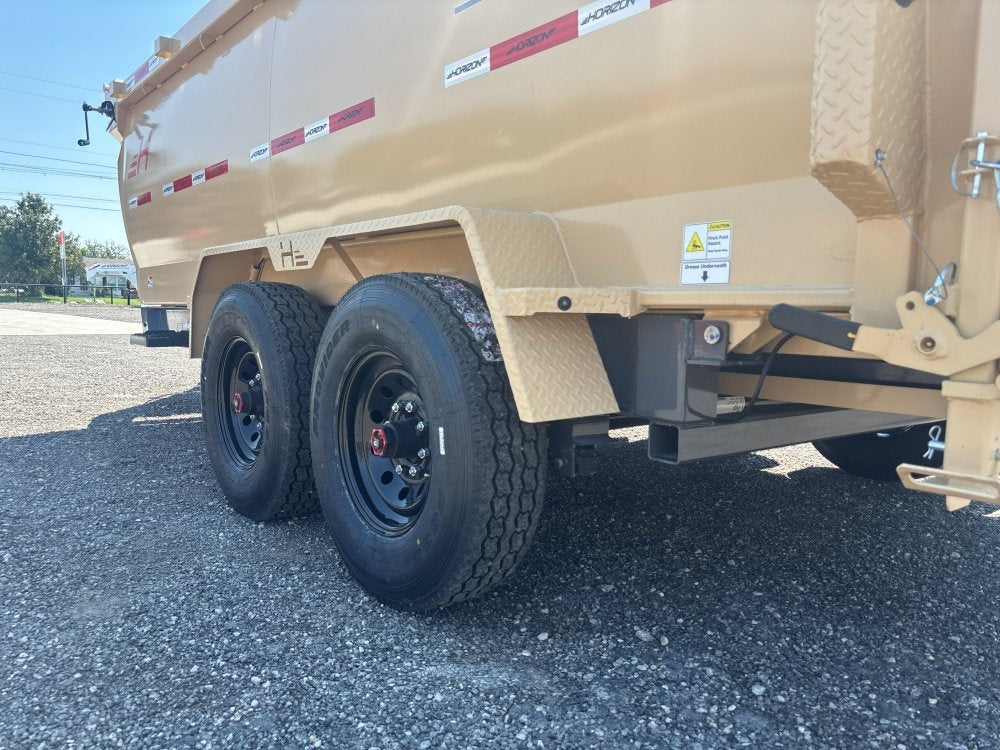 14' HZ7 Dump 48" Sides - 8K Axles - 620 Scissor - 14 ply Tires - 2 Speed Jack - DT3 Professional - Stryker Dealership Group