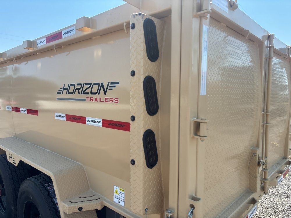14' HZ7 Dump 48" Sides - 8K Axles - 620 Scissor - 14 ply Tires - 2 Speed Jack - DT3 Professional - Stryker Dealership Group