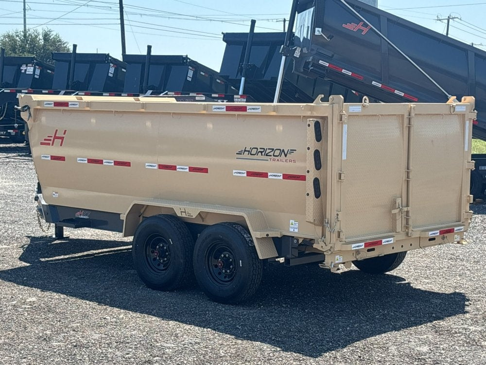 14' HZ7 Dump 48" Sides - 8K Axles - 620 Scissor - 14 ply Tires - 2 Speed Jack - DT3 Professional - Stryker Dealership Group