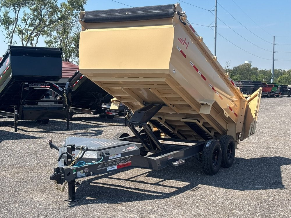 14' HZ7 Dump 48" Sides - 8K Axles - 620 Scissor - 14 ply Tires - 2 Speed Jack - DT3 Professional - Stryker Dealership Group