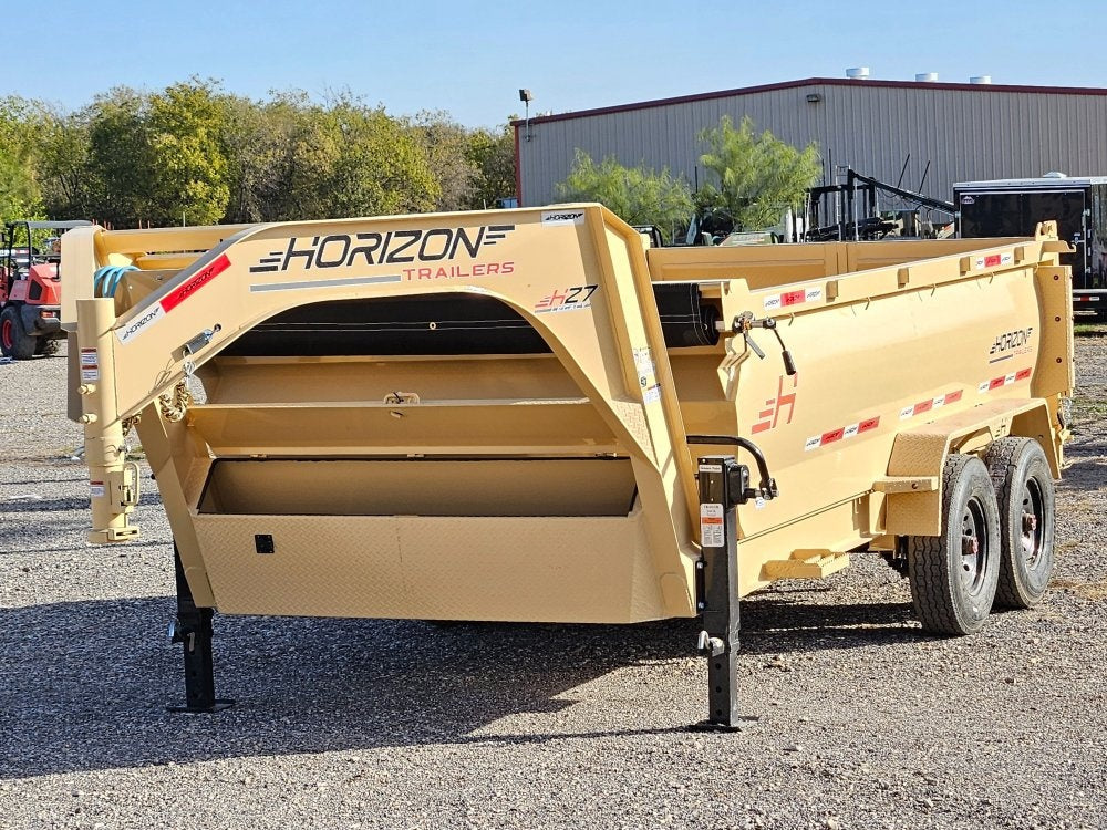 14' HZ7 GN Dump 36" Sides - 8K Axles - 620 Scissor - 14 ply Tires - 2 Speed Jack - Dump Trailers - Stryker Dealership Group