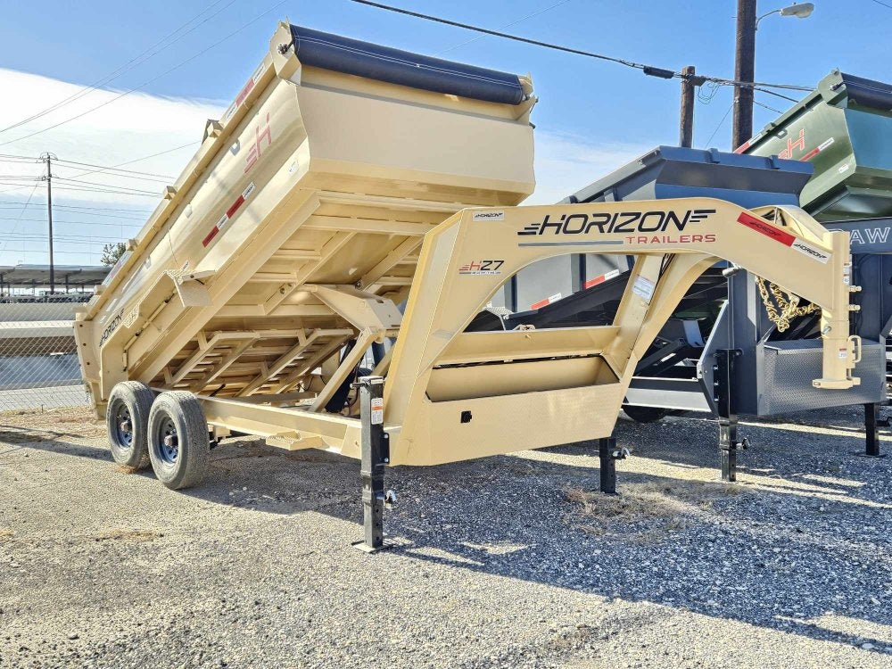 14' HZ7 GN Dump 36" Sides - 8K Axles - 620 Scissor - 14 ply Tires - 2 Speed Jack - Dump Trailers - Stryker Dealership Group