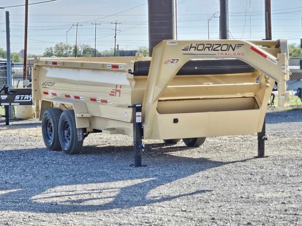 14' HZ7 GN Dump 36" Sides - 8K Axles - 620 Scissor - 14 ply Tires - 2 Speed Jack - Dump Trailers - Stryker Dealership Group