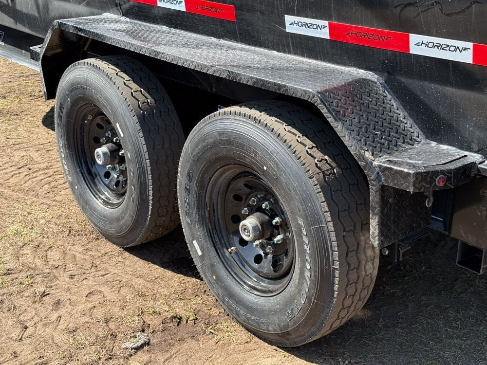 14' LZ7 Dump Trailer 30" Walls - Scissor Lift - 14K GWVR - 14ply Tires - 3 Way Door - Ramps - Dump Trailers - Stryker Dealership Group