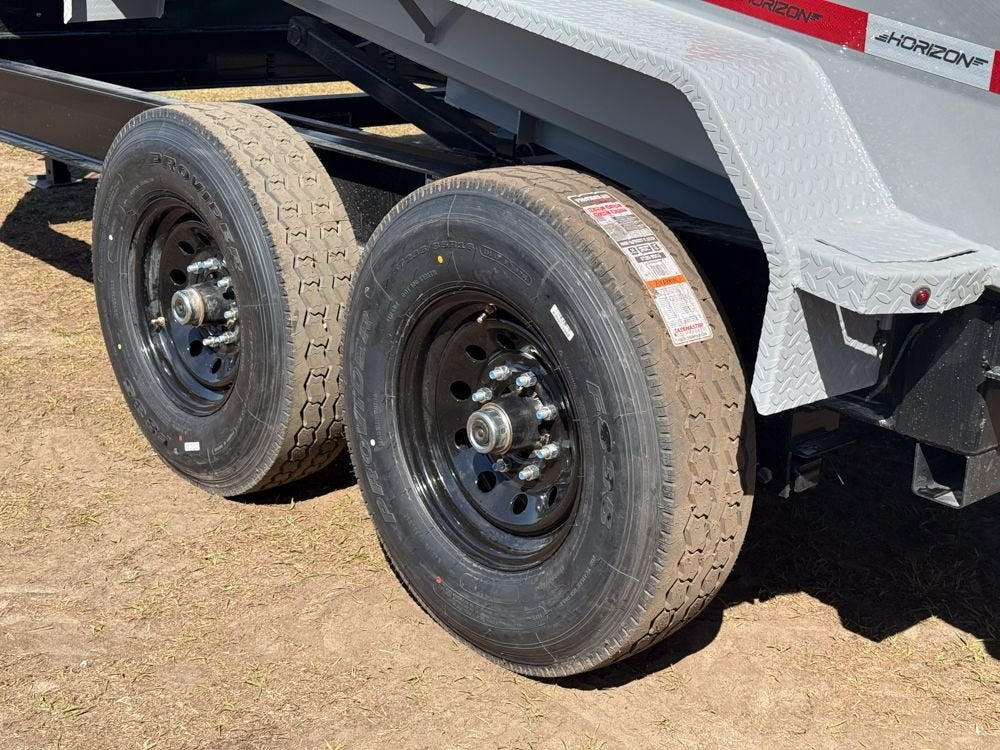 14' LZ7 Dump Trailer 30" Walls - Scissor Lift - 14K GWVR - 14ply Tires - 3 Way Door - Ramps - Dump Trailers - Stryker Dealership Group