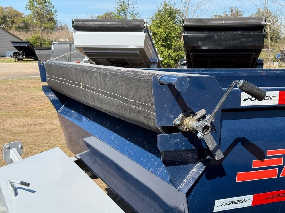 14' LZ7 Dump Trailer 30" Walls - Scissor Lift - 14K GWVR - 14ply Tires - 3 Way Door - Ramps - Dump Trailers - Stryker Dealership Group