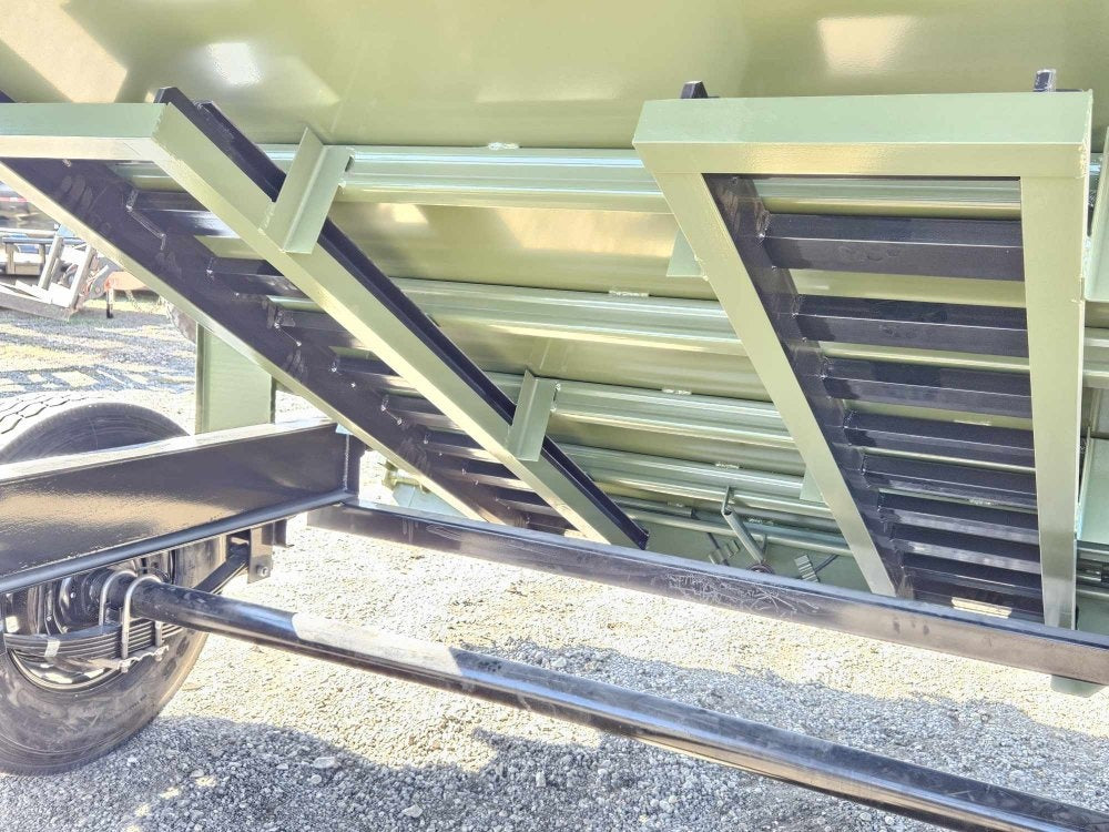 14' LZ7 Dump Trailer 36" Walls - Scissor Lift - 14K GWVR - 14ply Tires - 3 Way Door - Ramps - Dump Trailers - Stryker Dealership Group