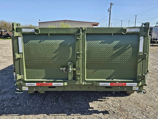 14' LZ7 Dump Trailer 36" Walls - Scissor Lift - 14K GWVR - 14ply Tires - 3 Way Door - Ramps - Dump Trailers - Stryker Dealership Group