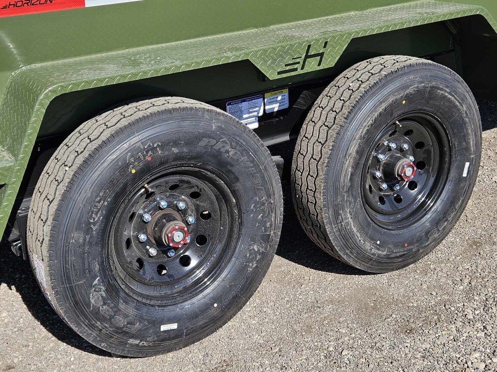 14' LZ7 Dump Trailer 36" Walls - Scissor Lift - 14K GWVR - 14ply Tires - 3 Way Door - Ramps - Dump Trailers - Stryker Dealership Group