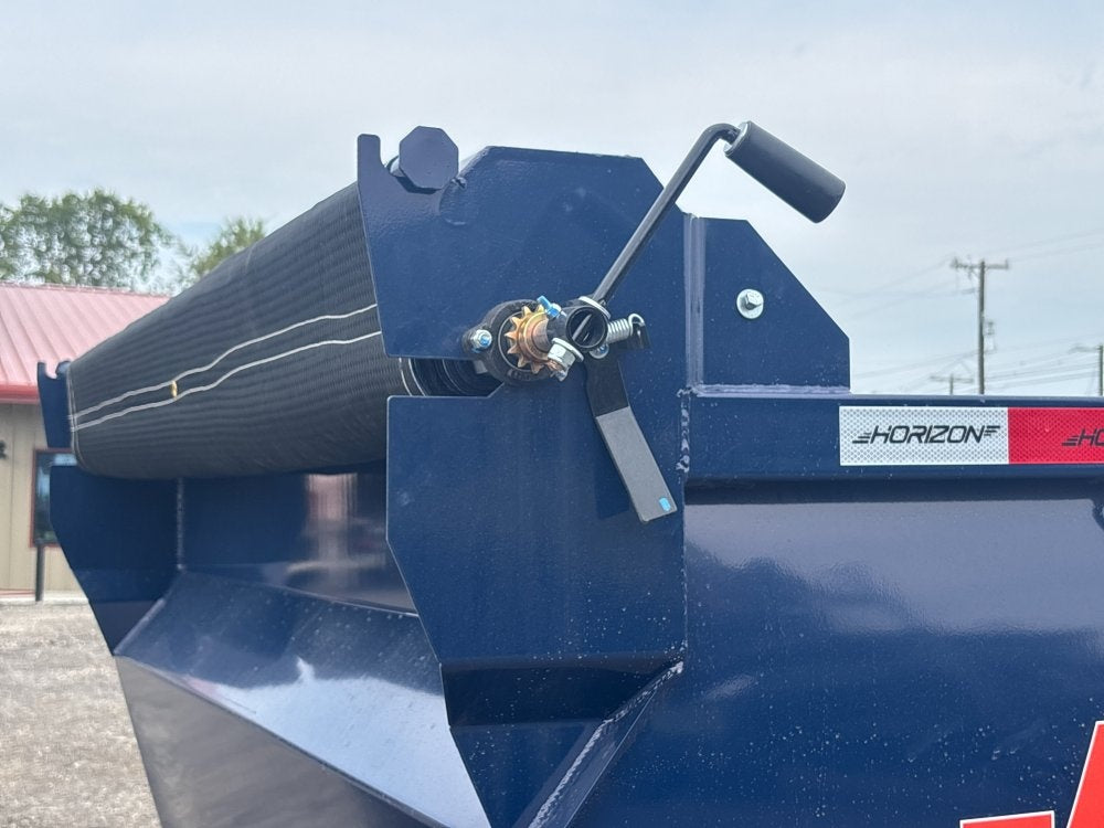 14' LZ7 Dump Trailer 42" Walls - Scissor Lift - 14K GWVR - 14ply Tires - 3 Way Door - Ramps - DT2 Contractor - Stryker Dealership Group