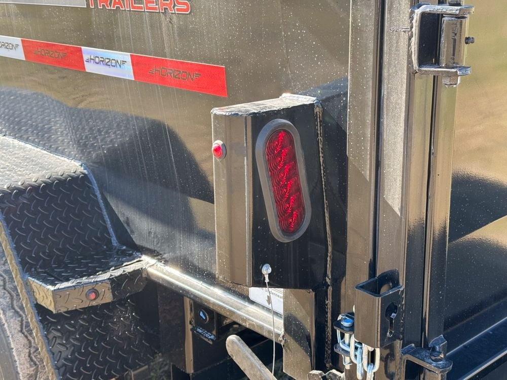 14' LZ7 Dump Trailer 48" Walls - Scissor Lift - 14K GWVR - 14ply Tires - 3 Way Door - Ramps - Dump Trailers - Stryker Dealership Group