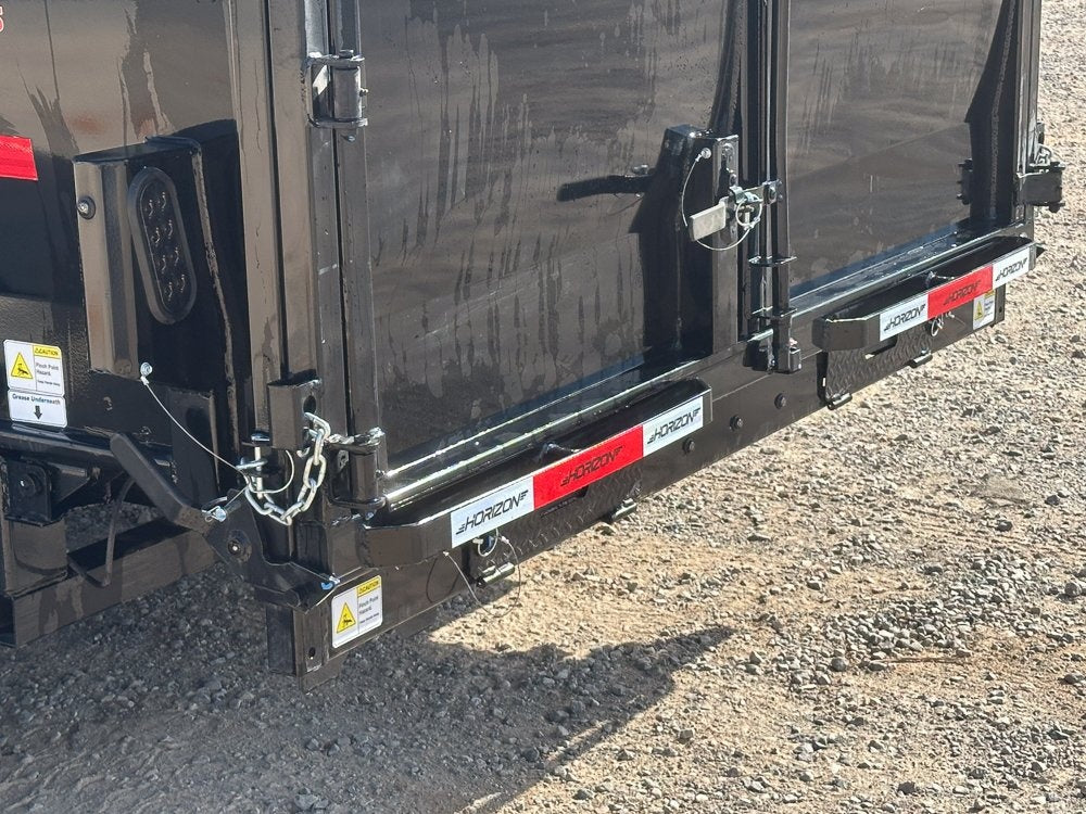 14' LZ7 Dump Trailer 50" Walls - Scissor Lift - 14K GWVR - 14ply Tires - 3 Way Door - Ramps - DT2 Contractor/Dump Trailers - Stryker Dealership Group