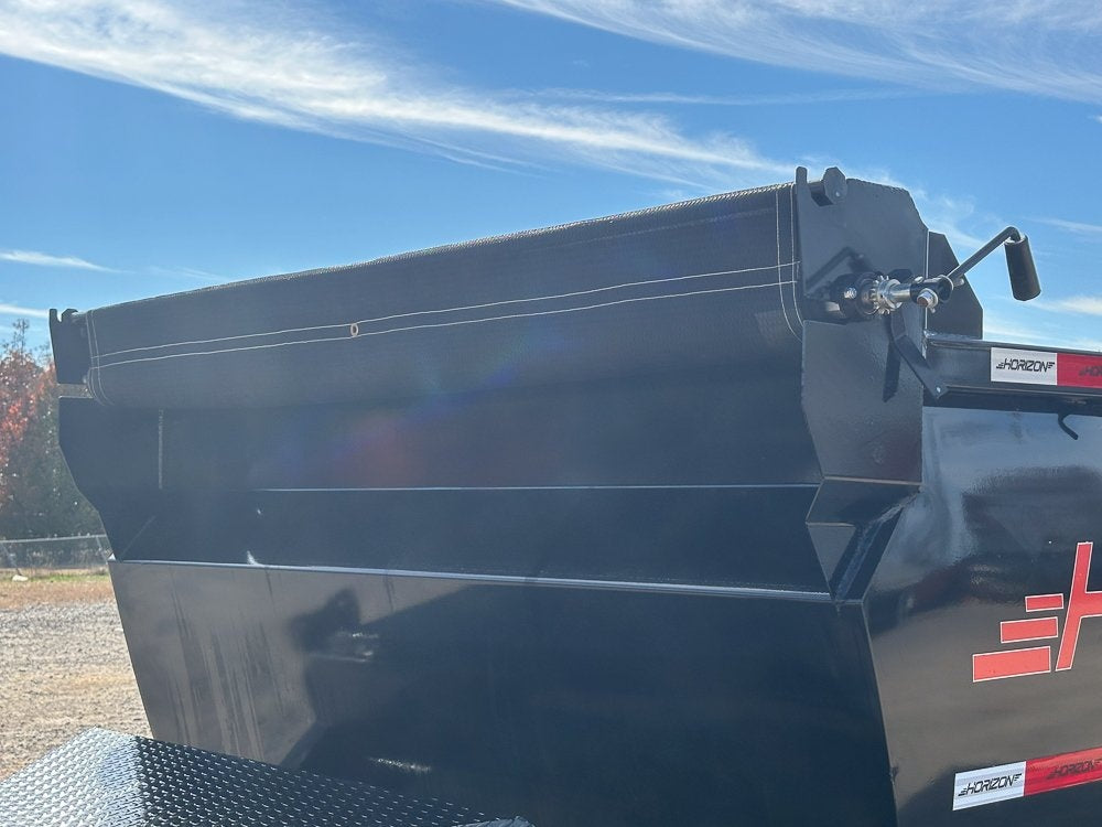 14' LZ7 Dump Trailer 50" Walls - Scissor Lift - 14K GWVR - 14ply Tires - 3 Way Door - Ramps - DT2 Contractor/Dump Trailers - Stryker Dealership Group