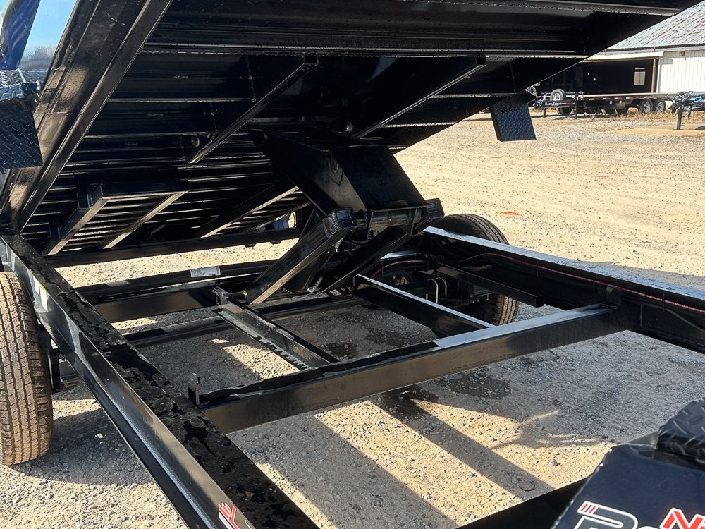 14' LZ7 Dump Trailer 50" Walls - Scissor Lift - 14K GWVR - 14ply Tires - 3 Way Door - Ramps - DT2 Contractor/Dump Trailers - Stryker Dealership Group