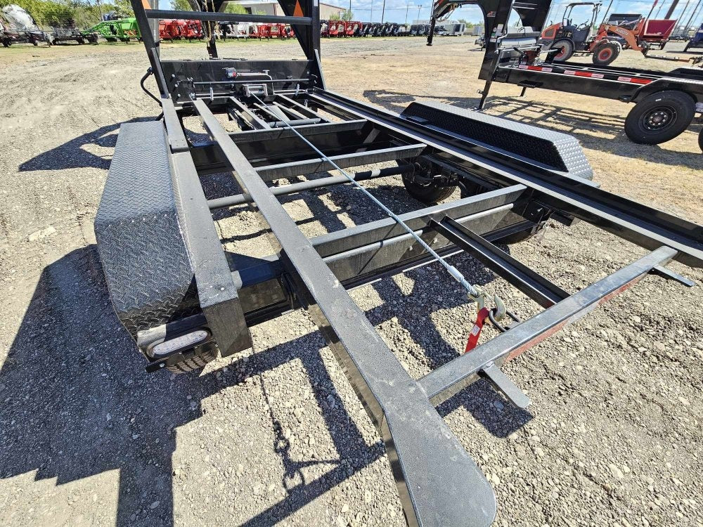 14' RawMaxx Bumper Pull Roll Off Package (2) 7k Axles + 3 Bins w/ 4' Walls - Roll Off Base Trailer/RO 14' Gooseneck - Stryker Dealership Group