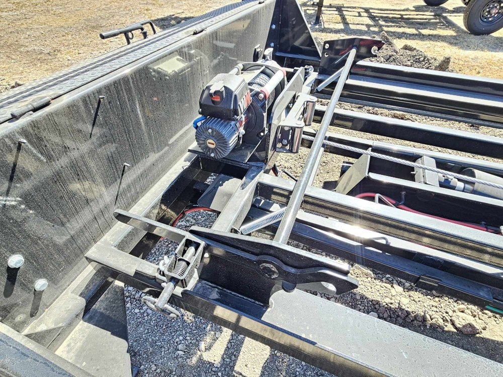 14' RawMaxx Bumper Pull Roll Off Package (2) 7k Axles + 3 Bins w/ 4' Walls - Roll Off Base Trailer/RO 14' Gooseneck - Stryker Dealership Group