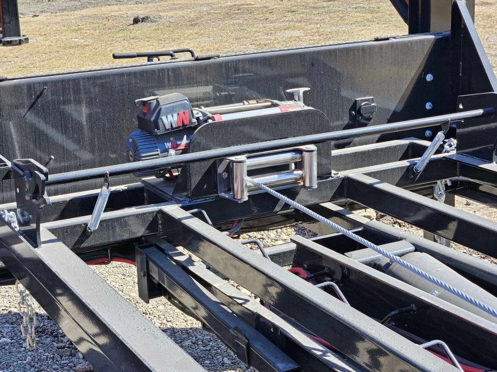 14' RawMaxx Bumper Pull Roll Off Package (2) 7k Axles + 3 Bins w/ 4' Walls - Roll Off Base Trailer/RO 14' Gooseneck - Stryker Dealership Group