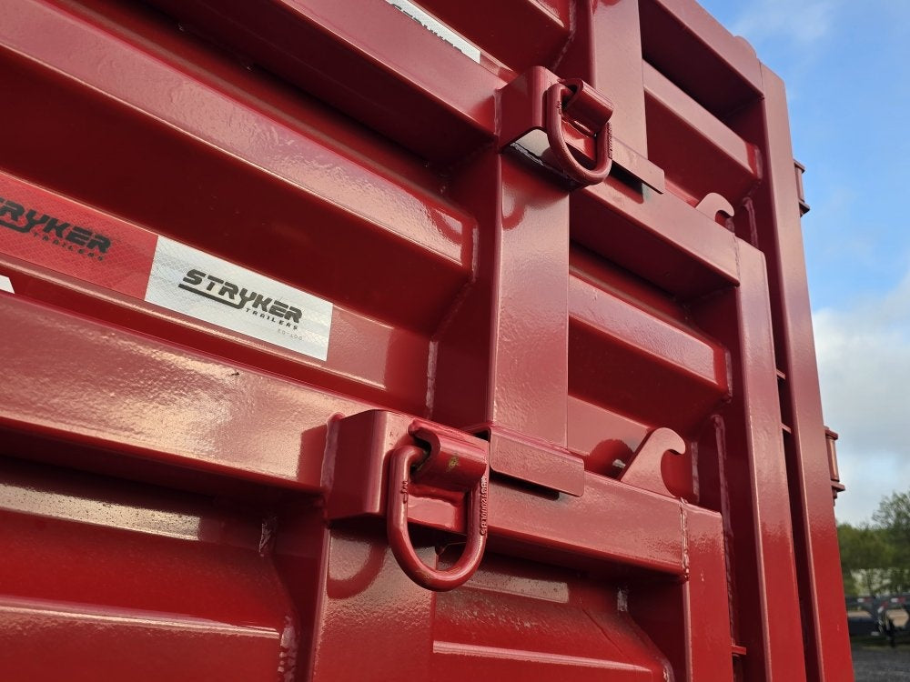 14' RawMaxx Bumper Pull Roll Off Package (2) 7k Axles + 3 Bins w/ 4' Walls - Roll Off Base Trailer/RO 14' Gooseneck - Stryker Dealership Group