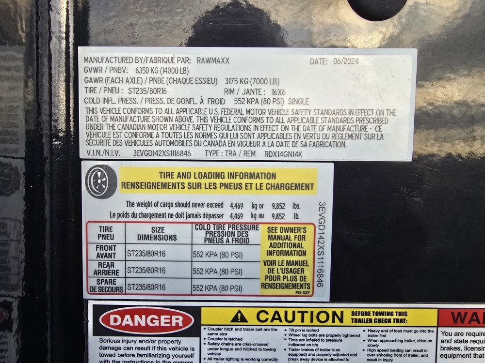 14' RawMaxx Bumper Pull Roll Off Package (2) 7k Axles + 3 Bins w/ 4' Walls - Roll Off Base Trailer/RO 14' Gooseneck - Stryker Dealership Group
