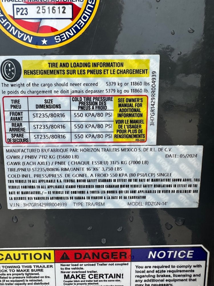 14' RDZ GN Roll Off Base 2-7k Axles - Roll Off Base Trailer/14' Gooseneck - Stryker Dealership Group