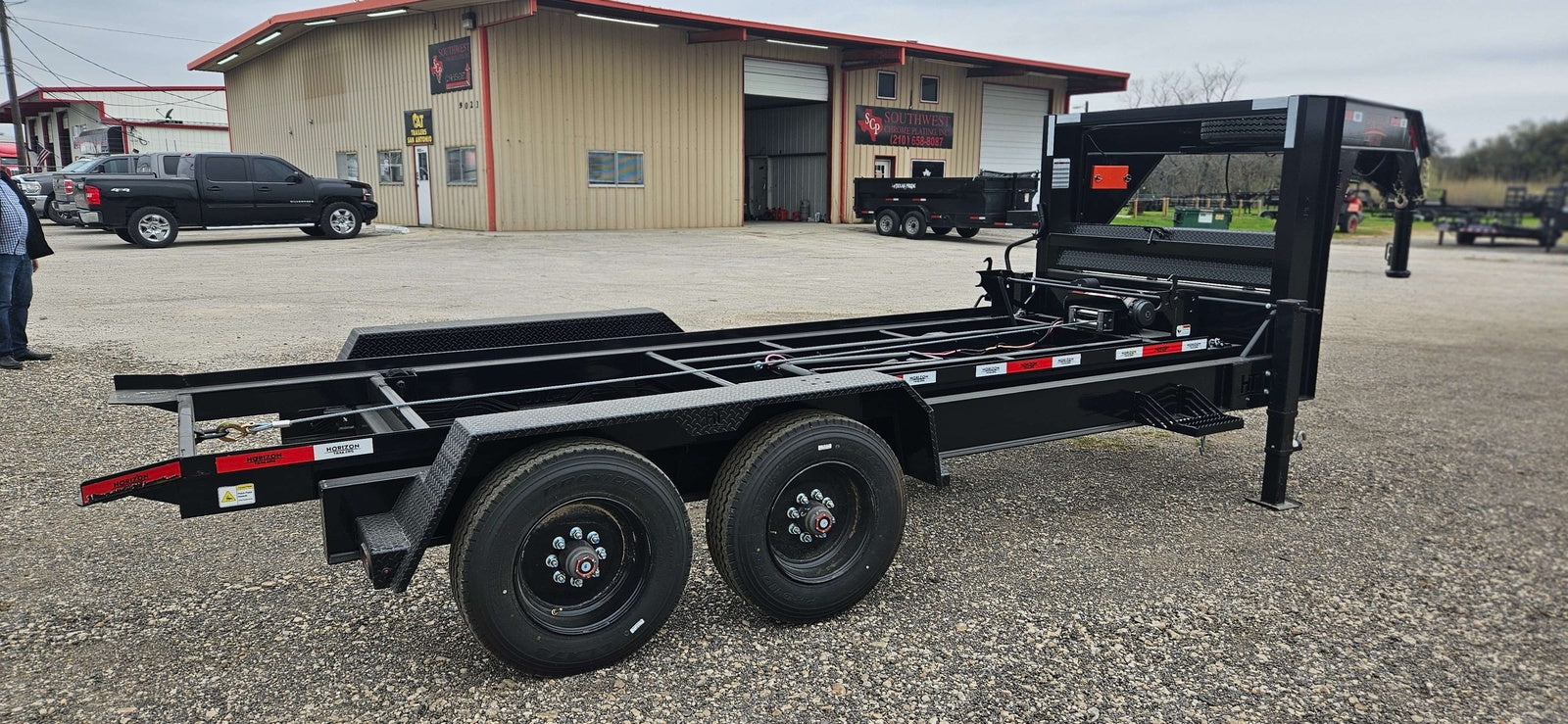 14' RDZ GN Roll Off Base 2 - 7k Axles WR0971 - Roll Off Base Trailer - Stryker Dealership Group