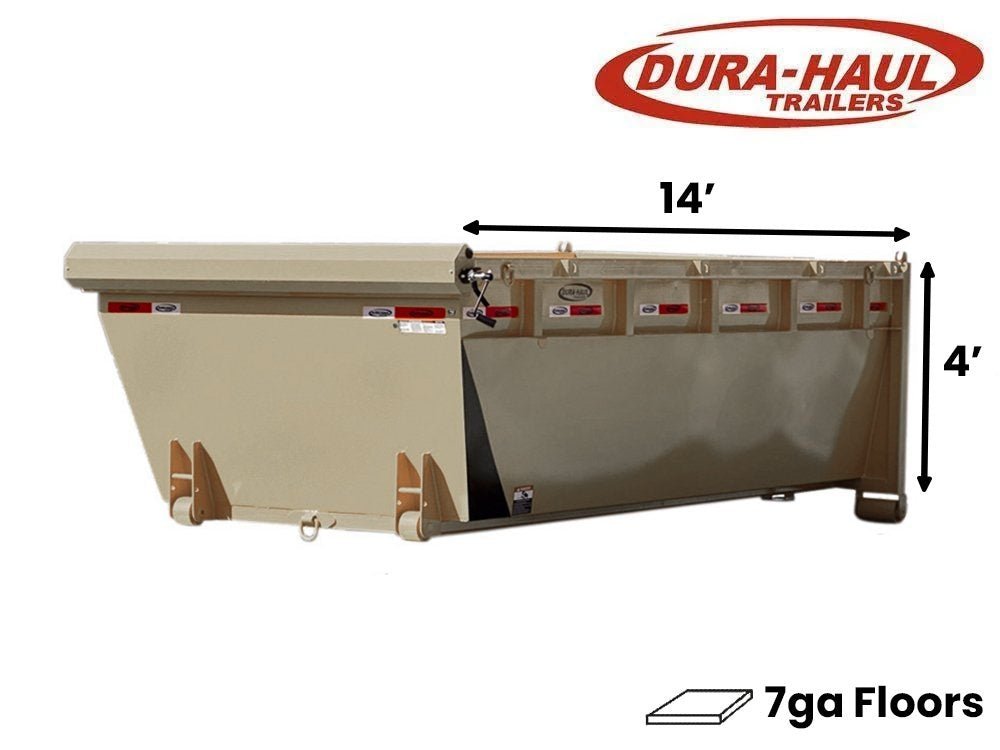 14' Roll Off Bin - 4' Side Wall - 7 Gauge Floor - 14x4 Bin/Roll Off Bin - Stryker Dealership Group