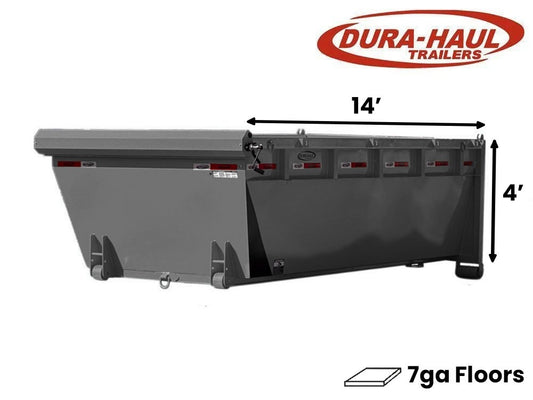 14' Roll Off Bin - 4' Side Wall - 7 Gauge Floor - Roll Off Bin/RO 14x4 Bin - Stryker Dealership Group