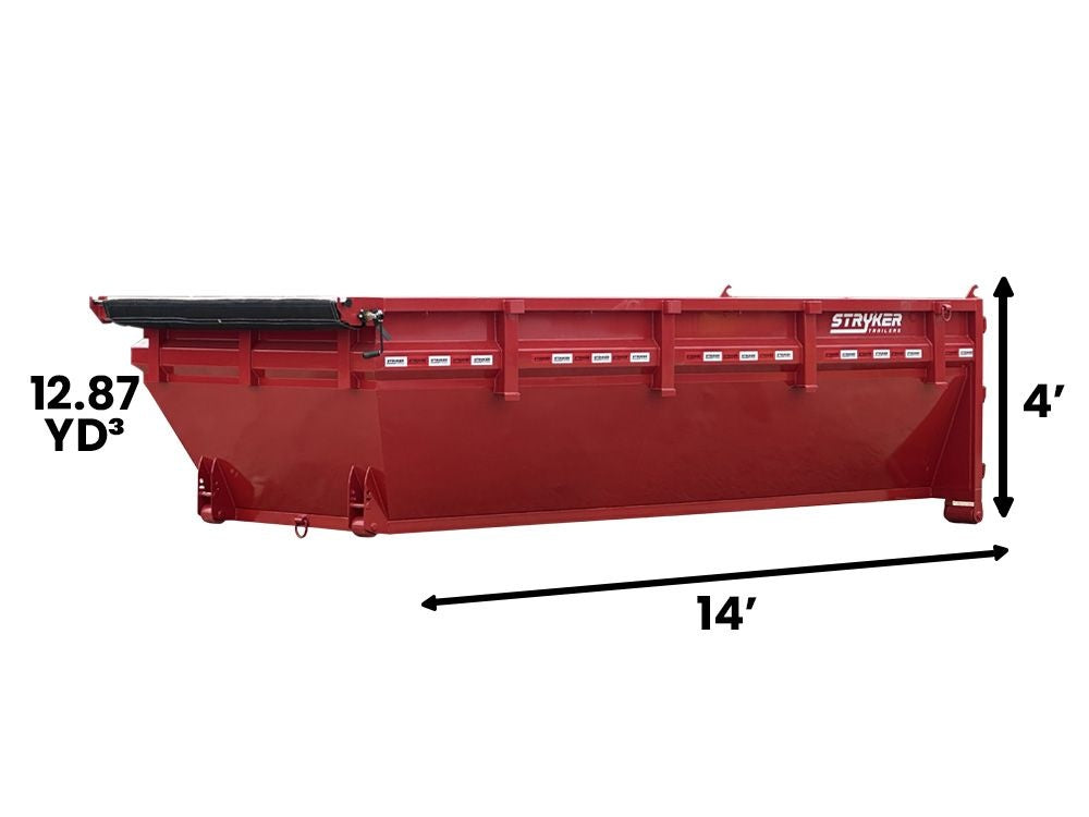14' Roll Off Bin 4' Walls R21136 - Roll Off Bins - Stryker Dealership Group