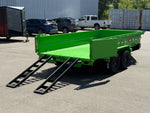 14' SDT Dump Trailer 24" Side Walls - 521 Scissor Lift - 3 Way Gate - Bumper Pull Dump - Dump Trailers - Stryker Dealership Group