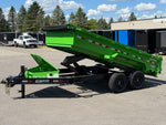 14' SDT Dump Trailer 24" Side Walls - 521 Scissor Lift - 3 Way Gate - Bumper Pull Dump - Dump Trailers - Stryker Dealership Group