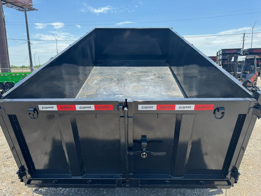 14' SDT Dump Trailer 36" Side Walls - 521 Scissor Lift - 3 Way Gate - Dump Trailers - Stryker Dealership Group