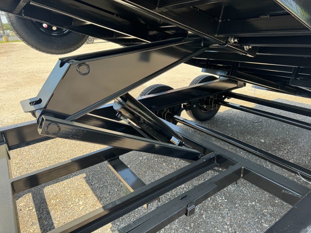 14' SDT Dump Trailer 36" Side Walls - 521 Scissor Lift - 3 Way Gate - Dump Trailers - Stryker Dealership Group