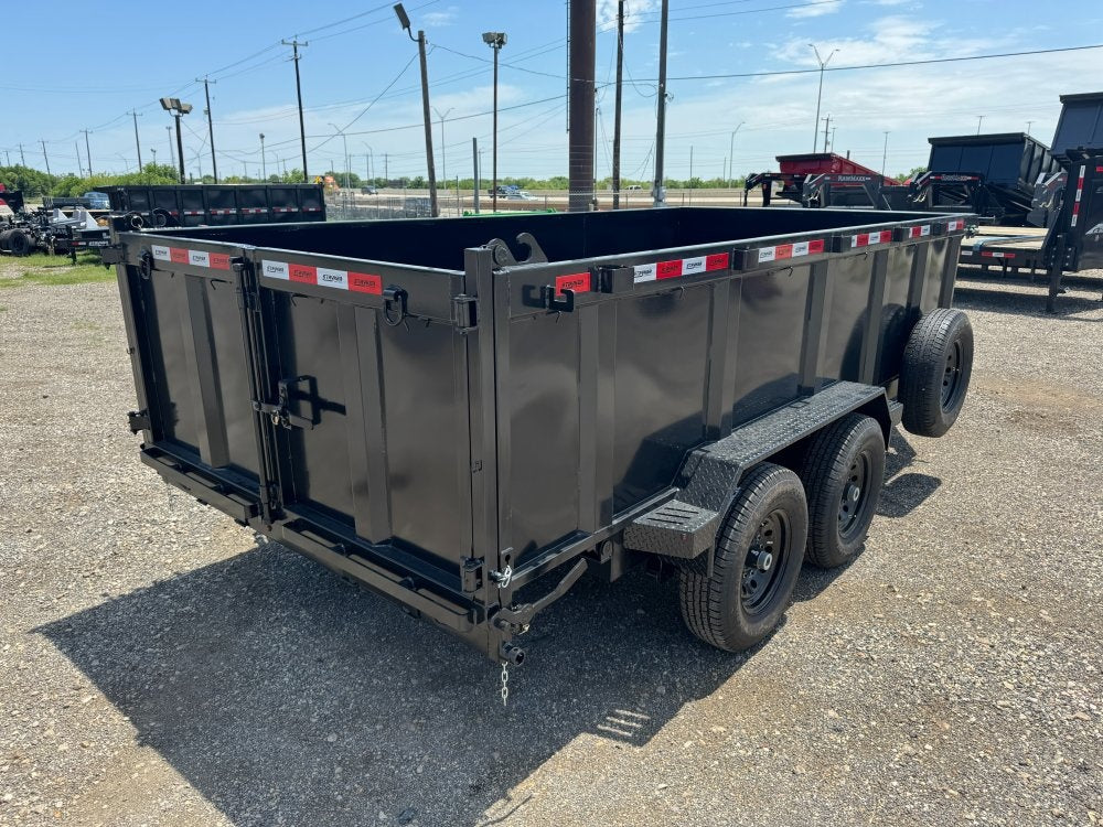14' SDT Dump Trailer 36" Side Walls - 521 Scissor Lift - 3 Way Gate - Dump Trailers - Stryker Dealership Group