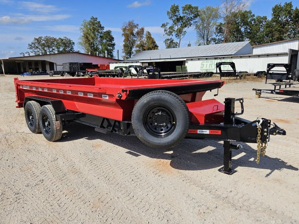 14' Stryker EDT Bumper Pull Dump Trailer 20" Side Walls - (2) 7k Axles - Bumper Pull Dump/Dump Trailers - Stryker Dealership Group