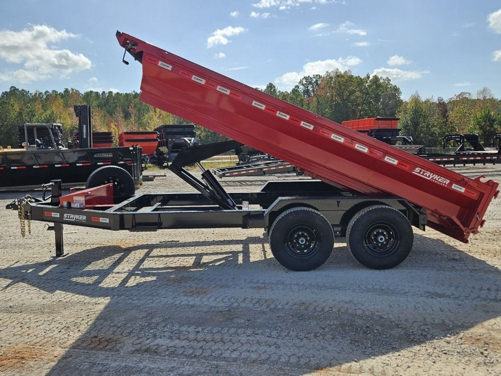 14' Stryker EDT Bumper Pull Dump Trailer 20" Side Walls - (2) 7k Axles - Bumper Pull Dump/Dump Trailers - Stryker Dealership Group