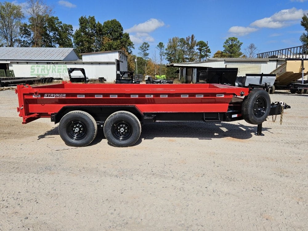 14' Stryker EDT Bumper Pull Dump Trailer 20" Side Walls - (2) 7k Axles - Bumper Pull Dump/Dump Trailers - Stryker Dealership Group