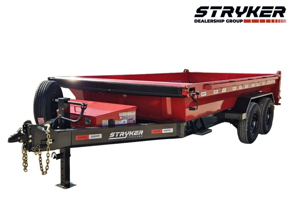 14' Stryker EDT Bumper Pull Dump Trailer 20" Side Walls - (2) 7k Axles - Bumper Pull Dump/Dump Trailers - Stryker Dealership Group