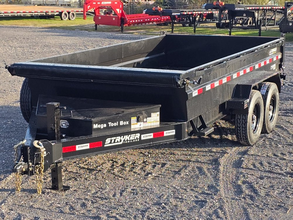 14' Stryker SDT Bumper Pull Dump Trailer 24" Side Walls - (2) 7k Axles - Bumper Pull Dump/Dump Trailers - Stryker Dealership Group