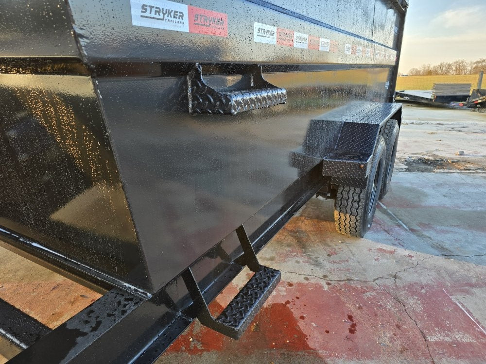14' Stryker SDT Bumper Pull Dump Trailer 48" Side Walls - (2) 7k Axles - Dump Trailers/DT2 Contractor - Stryker Dealership Group