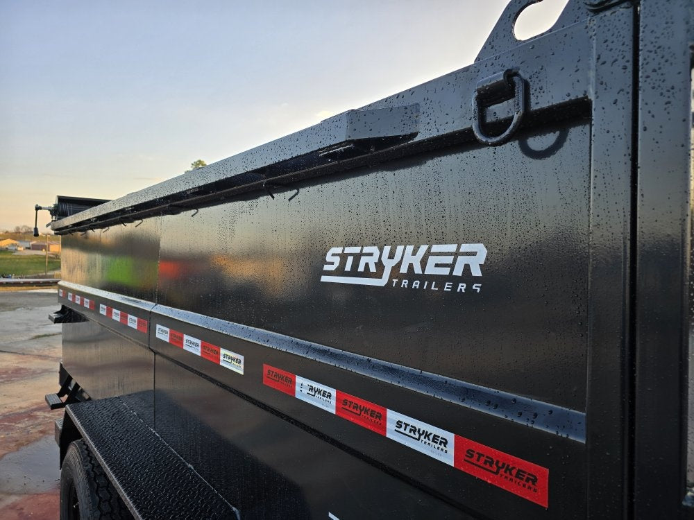 14' Stryker SDT Bumper Pull Dump Trailer 48" Side Walls - (2) 7k Axles - Dump Trailers/DT2 Contractor - Stryker Dealership Group