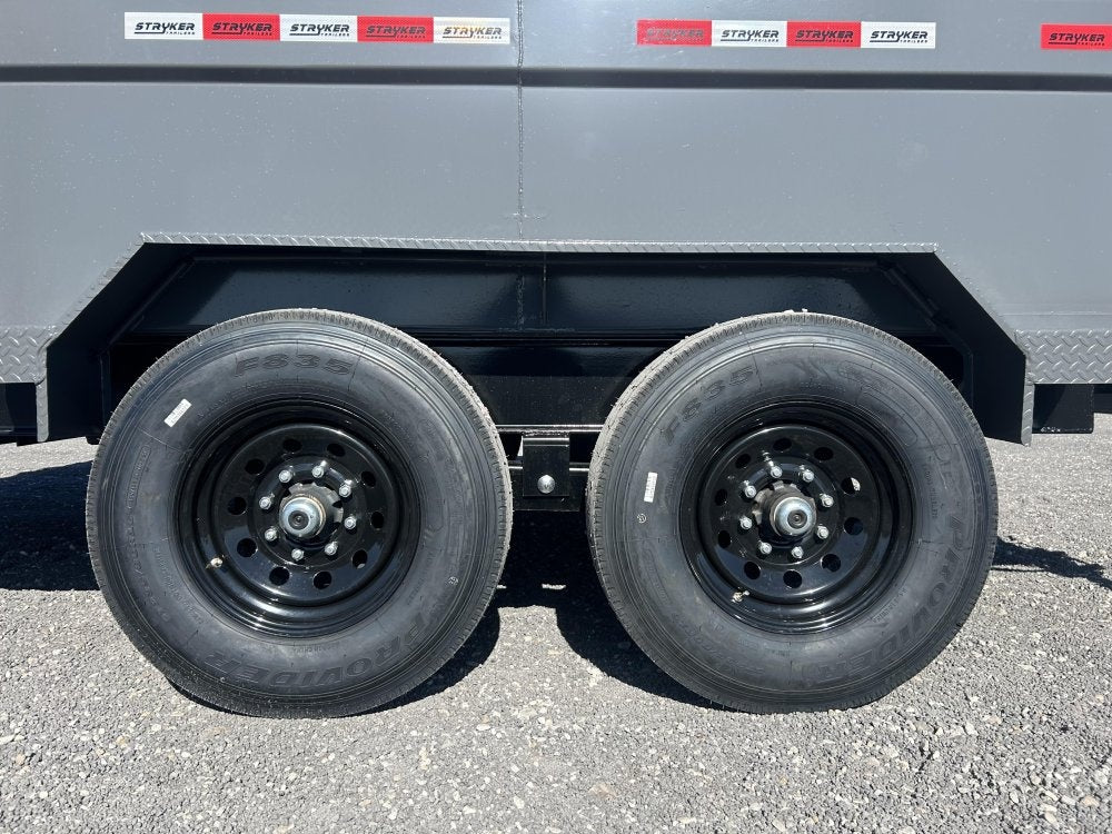14' Stryker SDT Bumper Pull Dump Trailer 48" Side Walls - (2) 7k Axles - Bumper Pull Dump - Dump Trailers - Stryker Dealership Group
