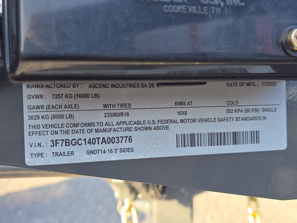 14' Stryker SDT Gooseneck Dump Trailer 36" Side Walls - (2) 8k Axles - Dump Trailers/DT2 Contractor - Stryker Dealership Group