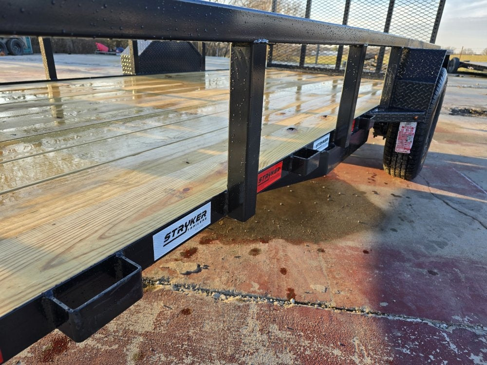 14' Utility Trailer (1) 3.5K Axle, 77" Wide 4' Gate - Utility & SXS - Stryker Dealership Group