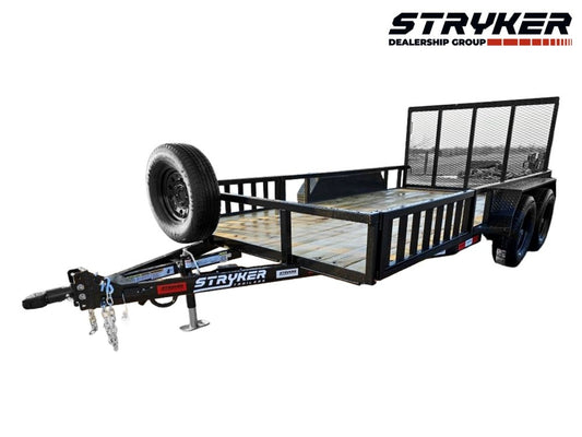 14' Utility Trailer (1) 3.5K Axle, 77" Wide 4' Gate - Utility & SXS - Stryker Dealership Group