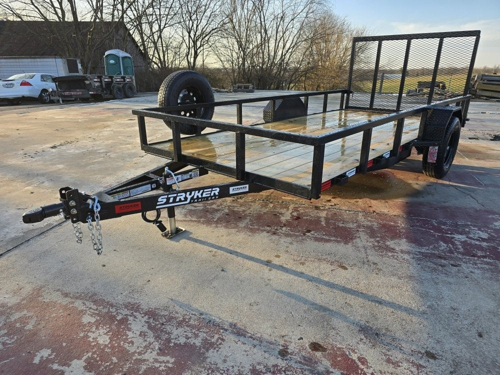 14' Utility Trailer (1) 3.5K Axle, 77" Wide 4' Gate - Utility & SXS - Stryker Dealership Group