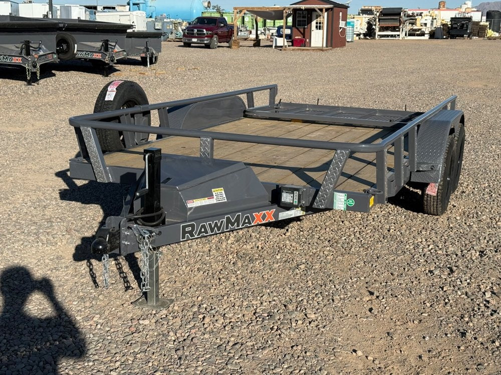 14' UTX Bumper Pull Utility (2) 3.5k Axles, 4' Mesh Flip Ramp - Utility & SXS - Stryker Dealership Group